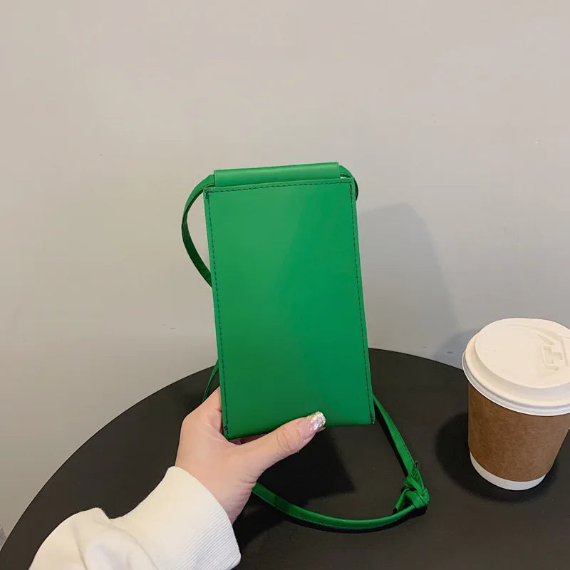Green Mini Cell Phone Purse Women Shoulder Messenger Bag