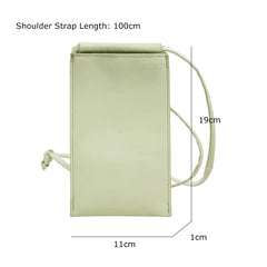 Green Mini Cell Phone Purse Women Shoulder Messenger Bag