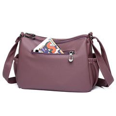 Women Shoulder Messenger Bag Soft PU Leather Multi-function Hobos