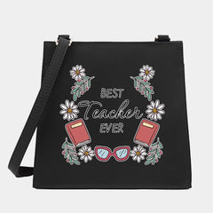 Women Shoulder Messenger Crossbody Tote Bag Teacher Series Pattern
