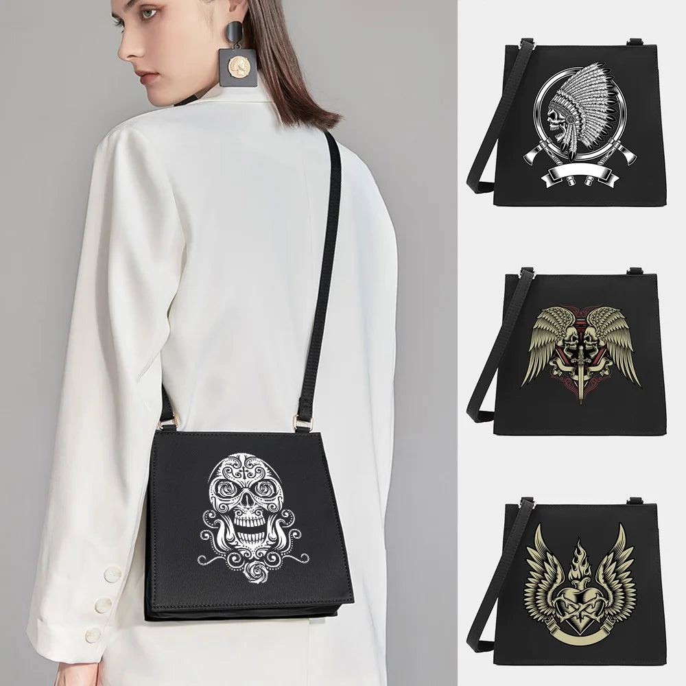 Skull Series Crossbody Tote Bag for Women