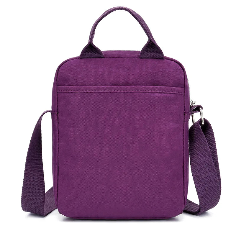 Women Waterproof Nylon Shoulder Bag Top-Handle Handbag