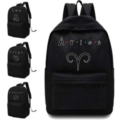 Constellation Pattern Printed Backpack Laptop Backpack