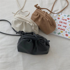 Retro Cloud Women Dumplings Messenger Bag Crossbody Shoulder Bag