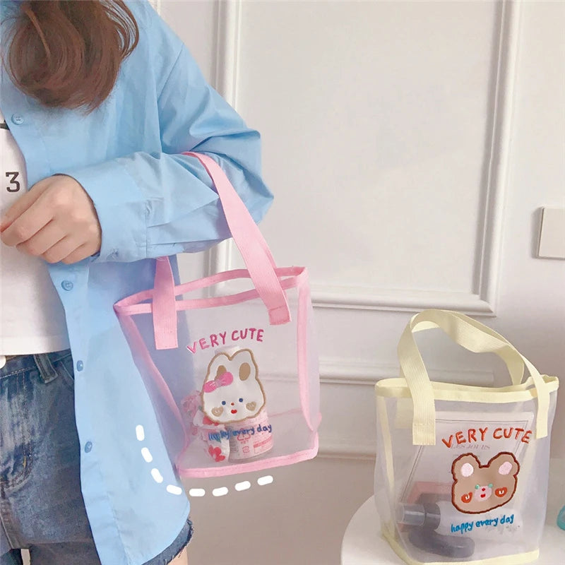 Mesh Makeup Bag Shoulder Bag for Women