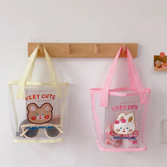 Mesh Makeup Bag Shoulder Bag for Women