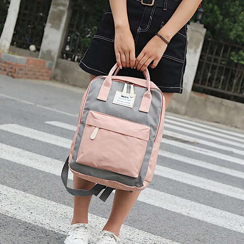 Crystal Crown Travel Backpack for Teenage Girls