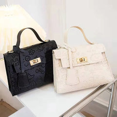 Women Slim Chain Leather Crossbody Bags Casual Solid Shoulder Bags