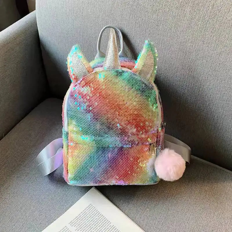 Sequins School Bags for Girls Travel Backpacks Ladies Back Pack Mochilas