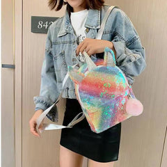 Sequins School Bags for Girls Travel Backpacks Ladies Back Pack Mochilas