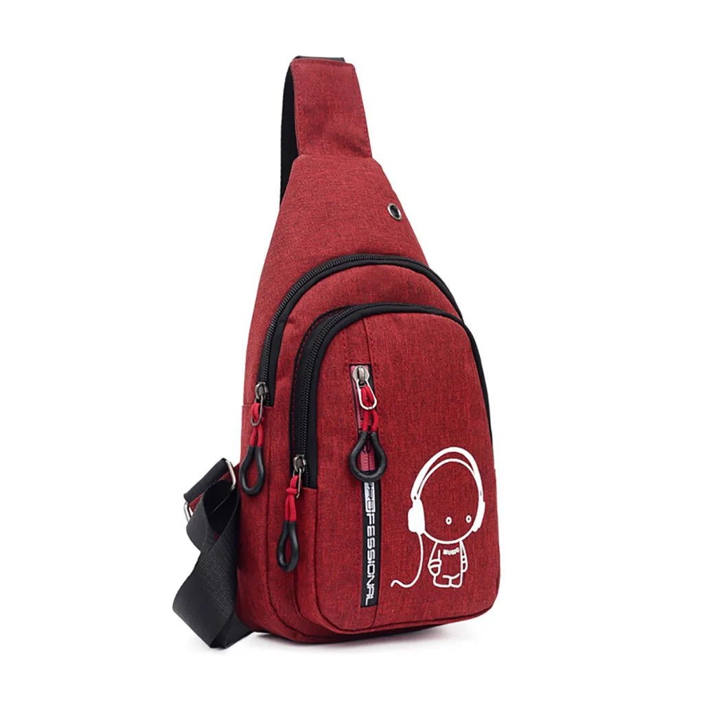 Women Small Bag Wild Waist Packs Bag Kawii One Shoulder Plaid Outdoor Solid Mobi