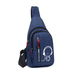 Women Small Bag Wild Waist Packs Bag Kawii One Shoulder Plaid Outdoor Solid Mobi