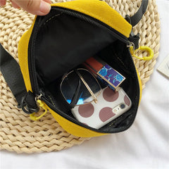 Canvas Handbags Girl Travel Student Shoulder Bags Crossbody Bags