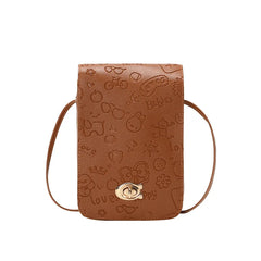 Women Small Crossbody Bag Mini Leather Shoulder Messenger Clutch Handbag