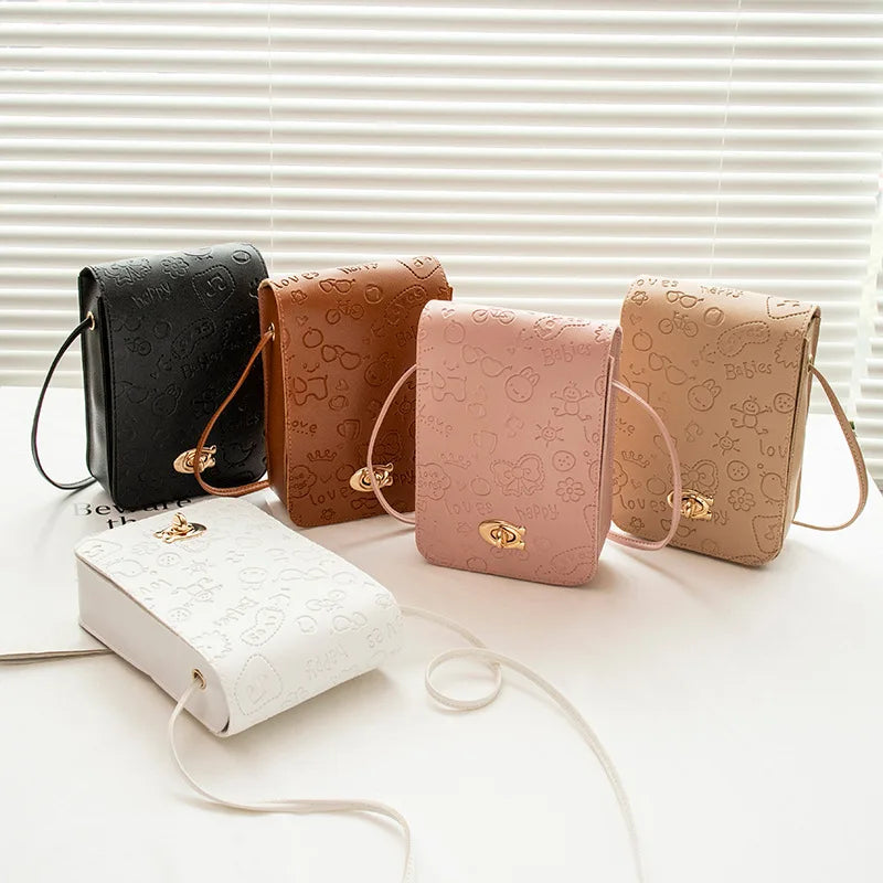 Women Small Crossbody Bag Mini Leather Shoulder Messenger Clutch Handbag