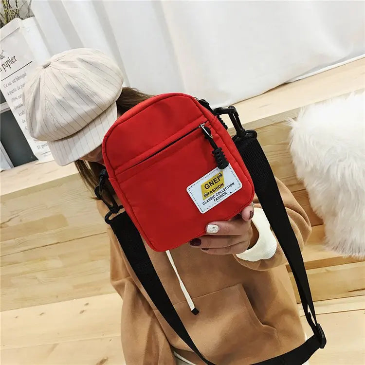 Women Small Nylon Shoulder Bag Mini Crossbody Shell Purse