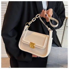 Women Small Crossbody Sling Bag PU Leather Shoulder Handbag Chain Purse