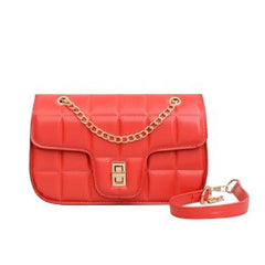 Women Small Crossbody Sling Bag PU Leather Shoulder Handbag Chain Purse