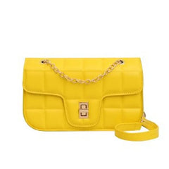 Women Small Crossbody Sling Bag PU Leather Shoulder Handbag Chain Purse