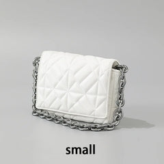 Women Small Retro Stitched Bag Chain Armpit Bag Quilted Shoulder Bag
