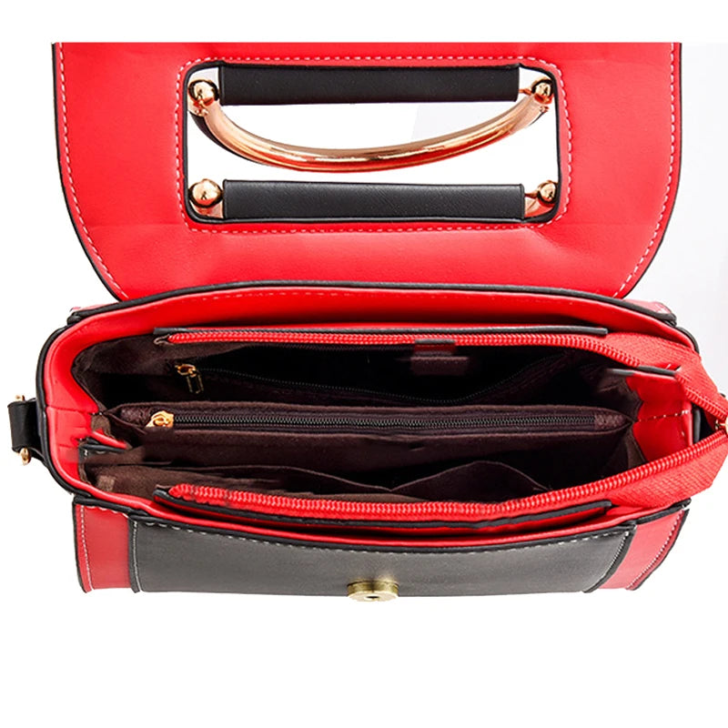 Women Small Square Bag Casual Ladies Car Line Patchwork Handbag