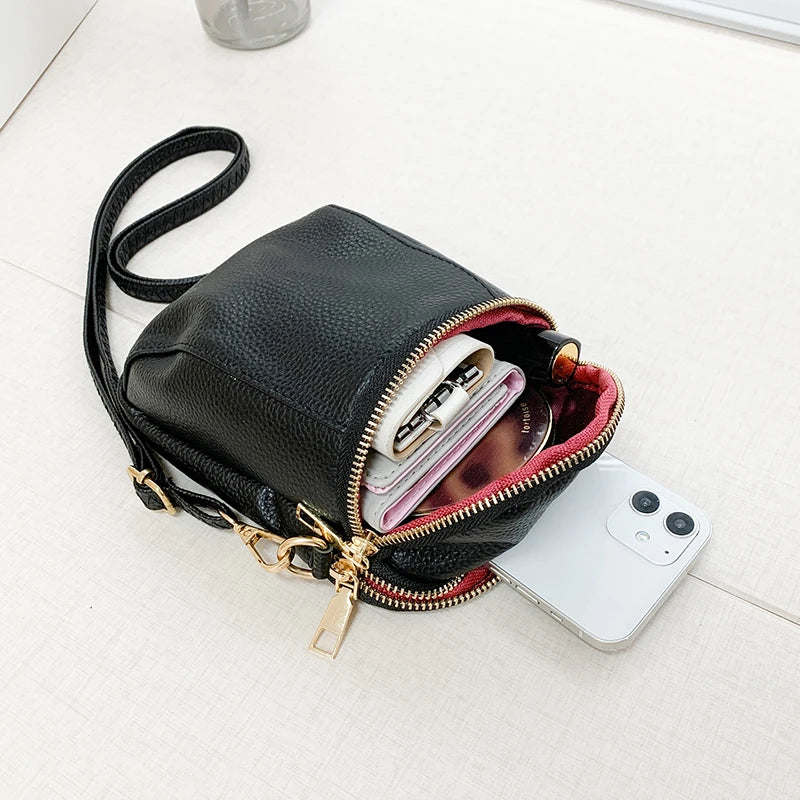 Leather Shoulder Bag Women's Tote Wallet