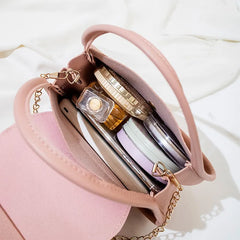 Snake Pattern Handbag Chain PU Leather Ladies Messenger Bag