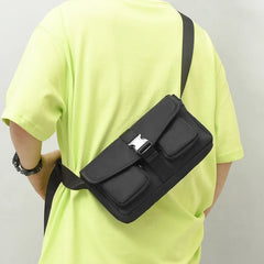 Women Soft Leather Handbag Wide Strap Set Shape Bag Vintage Chains
