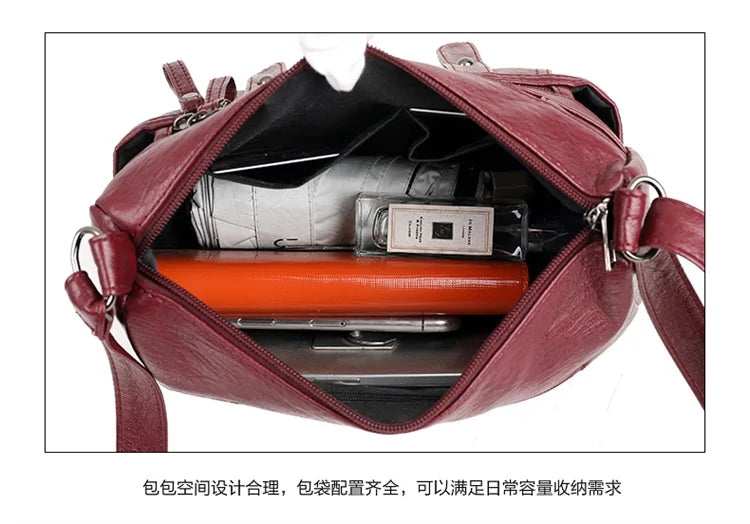 Women Soft PU Leather Bag Ladies Crossbody Bag For Female Handbags Shoulder Bags