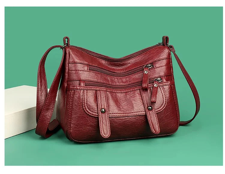 Women Soft PU Leather Bag Ladies Crossbody Bag For Female Handbags Shoulder Bags