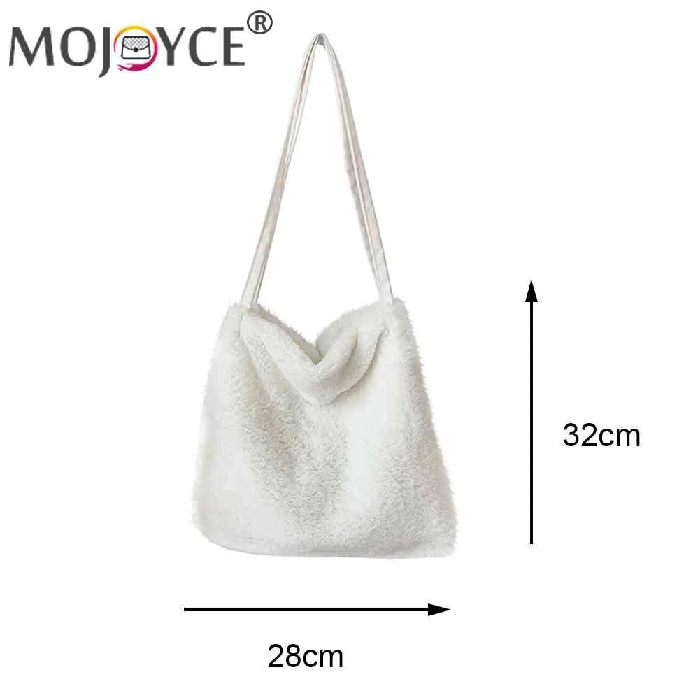 Plush Shoulder Bag Large Capacity Handbags Grace Autumn Winter Purse
