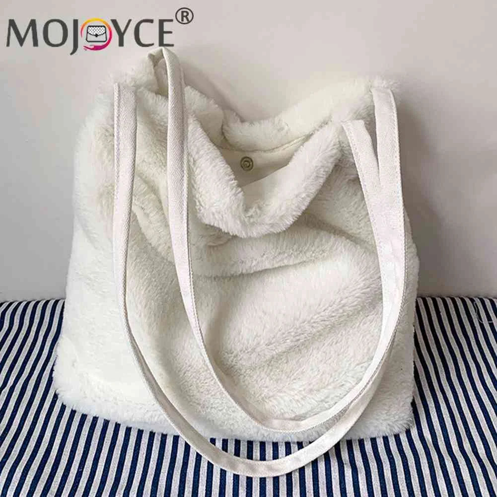 Plush Shoulder Bag Large Capacity Handbags Grace Autumn Winter Purse