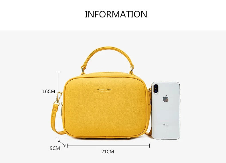 Women Soft Pu Leather Handbag Shoulder Messenger Crossbody Bags