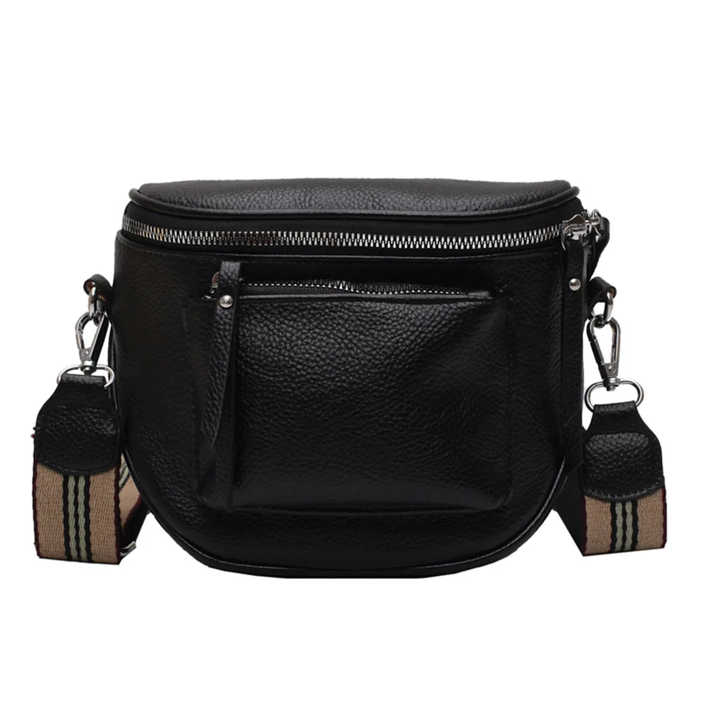 Women Solid Messenger Crossbody Bags Casual PU Leather Shoulder Tote