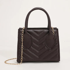 Women Embroidered Shoulder Bag Chain Small Square Bag