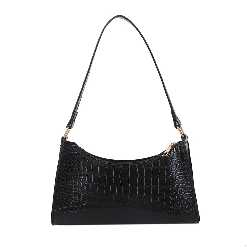 Women Solid PU Leather Handbags Lady Shopping Shoulder Bags