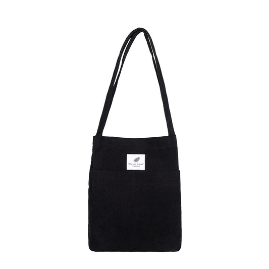 Women Corduroy Shoulder Bag Tote Crossbody Handbag