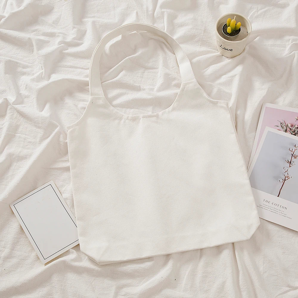 Vintage Canvas Tote Shoulder Bag Eco Friendly Shopping Bag