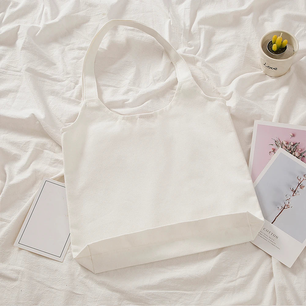 Vintage Canvas Tote Shoulder Bag Eco Friendly Shopping Bag