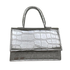 Women Stone Pattern Crossbody Bags Beads Chain Shoulder Handbag