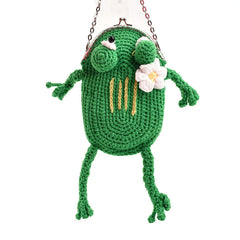 Cartoon Style Lady Chains Shoulder Messenger Bag Kawali Purse