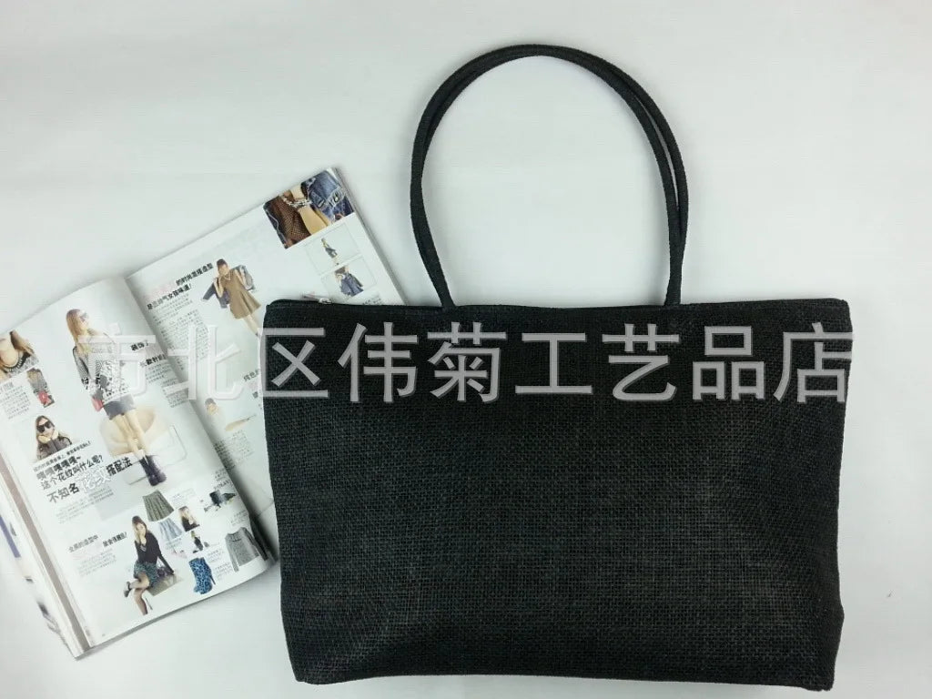 Straw Weaving Tote Handbag for Women Large Capacity Woven Shoulder Bag