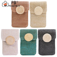 Women Straw Woven Shoulder Bag Summer Beach Holiday Girls Casual Travel Handbag