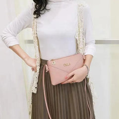 Women Envelope Shoulder Messenger Bag Zipper Pu Leather Casual Square Bag