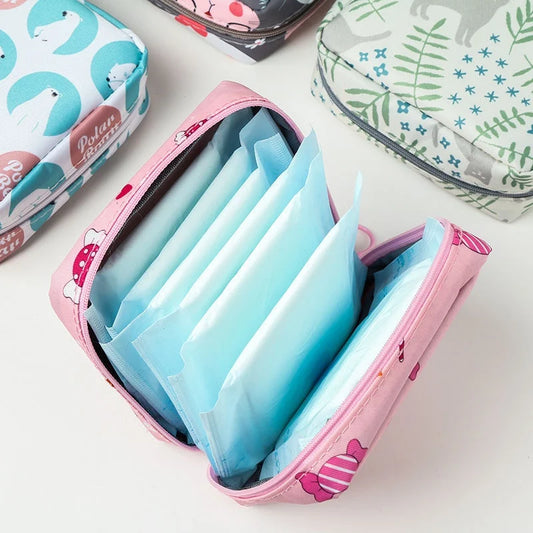 Women Tampon Storage Bag Sanitary Pad Pouch Organizer