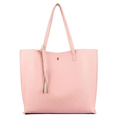 Women Tassel Shoulder Tote Purse Large Capacity Top Handle Bag