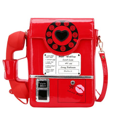 Retro Phone Top-Handle Shoulder Bag