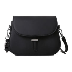 Women Texture Shoulder Bag Semicircle Saddle Crossbody Bags