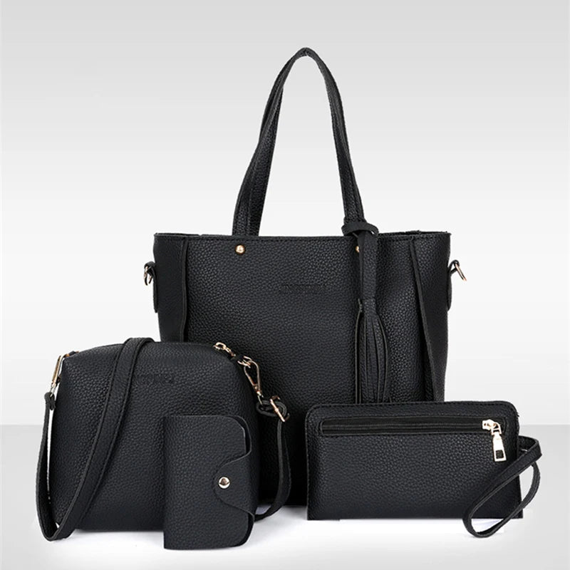 Women Top-Handle Bag Composite Set Messenger Handbag
