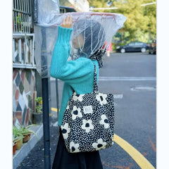 Women Tote Bag Summer Nylon Casual Zipper Soft Shoulder Bags Handbag